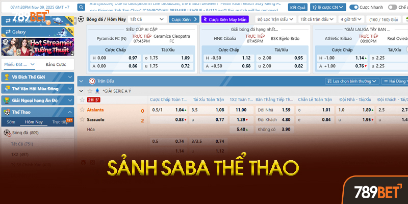 Saba Thể Thao - Sảnh Cá Cược Đỉnh Cao Với Tỷ Lệ Kèo "Ngon" Nhất Tại 789bet 3 Mẹo Chơi Saba Thể Thao Hiệu Quả Tại 789bet
